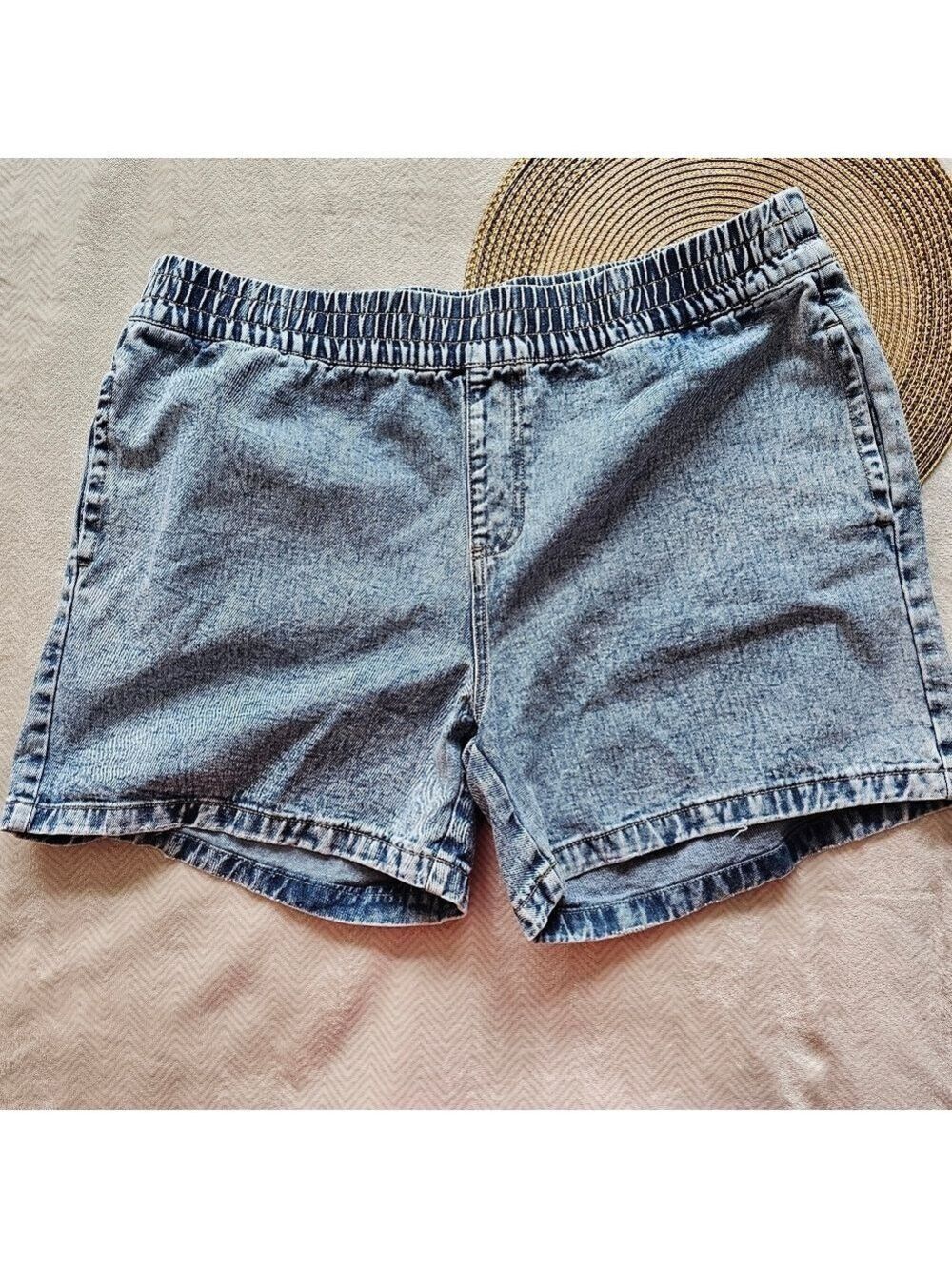 *4 for $25* Ladies Denim Terra & Sky Pull On Shorts